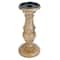 8 Pack: 10" Wood Carved Pillar Candle Holder by Ashland®